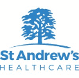 St Andrews healthcare logo in blue