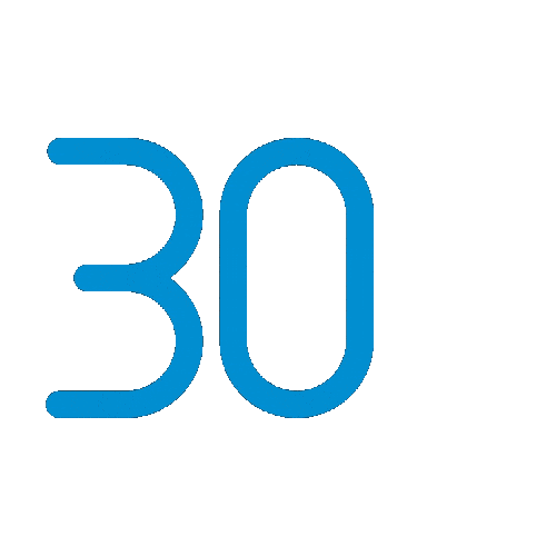 a blue 30+ gif